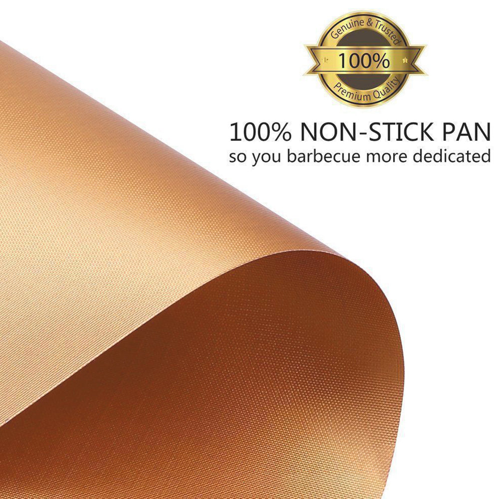 2PCS Non-Stick Reusable Charcoal Electric Grill Mats Outdoor BBQ Grill Mats Baking Mats Easy to Clean (BPA-Free FDA Certified) Bronze 2PCS Non-Stick Reusable Charcoal Electric Grill Mats Outdoor BBQ Grill Mats Baking Mats Easy to Clean (BPA-Free FDA Certified) Bronze